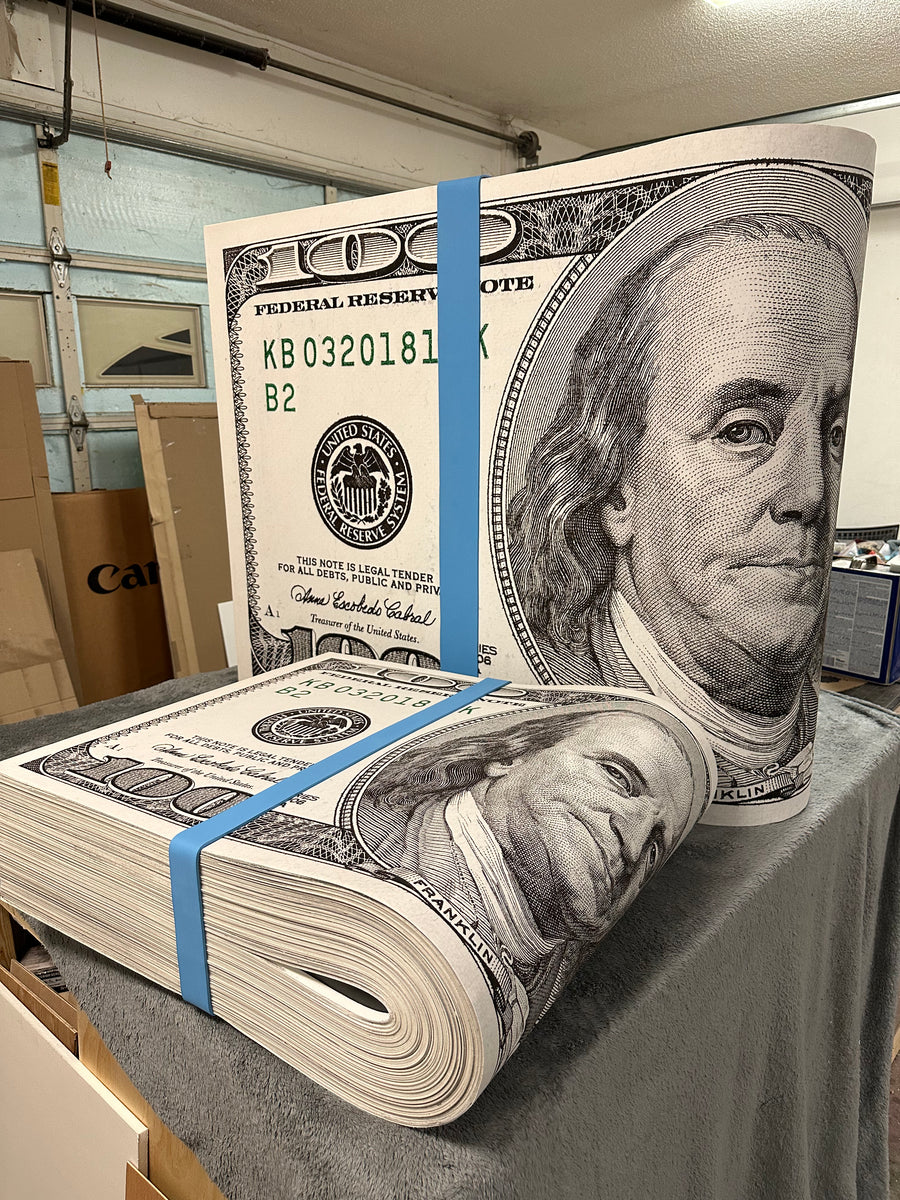 Money Wad 3D ready to hang Sculpture – PA Art Studios