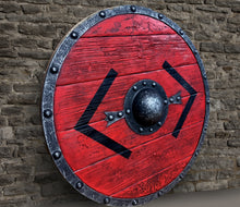 Load image into Gallery viewer, Bjorn Ironside Battleworn Viking Shield
