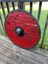 Load image into Gallery viewer, Ragnar Lothbrok Authentic Battleworn Viking Shield