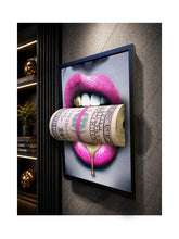 Load image into Gallery viewer, 3D PUT YOUR MONEY WHERE YOUR MOUTH IS Pink EDITION Sculpture