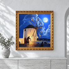 Load image into Gallery viewer, Moonlit Mykonos Original Oil painting