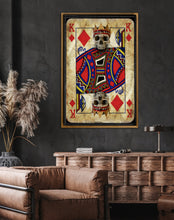 Load image into Gallery viewer, King and Queen of Diamonds Full Card Skullpture