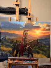 Load image into Gallery viewer, Hero’s Return Ancient Greece Original Oil Painting on Canvas