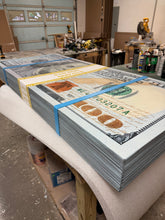 Load image into Gallery viewer, Big New Money Stack 3D ready to  hang wall Sculpture