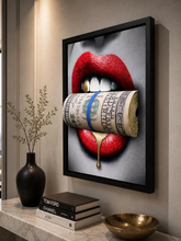 Load image into Gallery viewer, 3D PUT YOUR MONEY WHERE YOUR MOUTH IS GOLD EDITION Sculpture