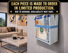 Load image into Gallery viewer, New Money Wad 3D ready to hang Sculpture