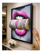 Load image into Gallery viewer, 3D PUT YOUR MONEY WHERE YOUR MOUTH IS Pink EDITION Sculpture