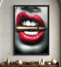 Load image into Gallery viewer, Bite the Bullet Limited Edition Fine Art Canvas