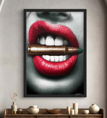 Bite the Bullet Limited Edition Fine Art Canvas