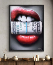 Load image into Gallery viewer, Put Your Money Where Your Mouth is  Limited Edition Fine Art Canvas