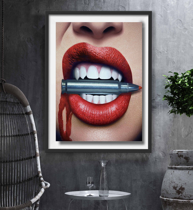 Bite the Silver Bullet  Limited Edition Fine Art Canvas