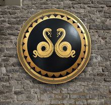 Load image into Gallery viewer, DOUBLE King COBRA Authentic Museum Replica Ancient Greek Hoplite Shield