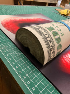 Put Your Money Where Your Mouth Is 3D MONEY Sculpture