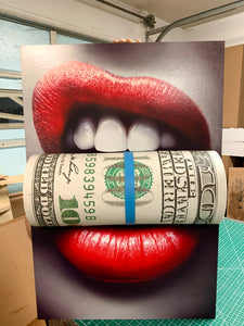 Put Your Money Where Your Mouth Is 3D MONEY Sculpture