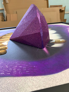 Purple Amethyst 3D Sculpture
