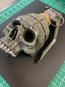 Small Skull Grenade 3D Framed Original Sculpture  Limited Edition  (#1 - #15))