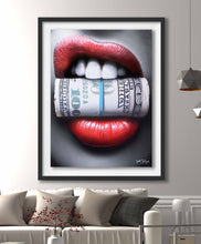 Load image into Gallery viewer, Put Your Money Where Your Mouth Is Limited Edition Fine Art Canvas