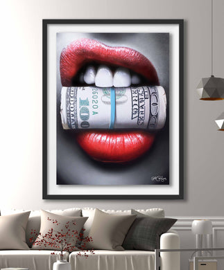 Put Your Money Where Your Mouth Is Limited Edition Fine Art Canvas