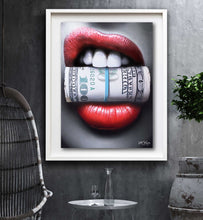 Load image into Gallery viewer, Put Your Money Where Your Mouth Is Limited Edition Fine Art Canvas