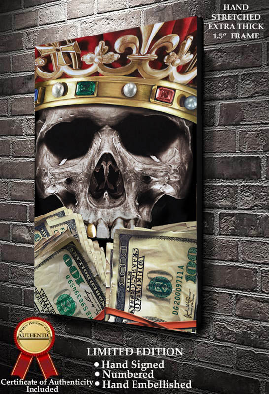 Get Rich or Die Trying  Fine Art Canvas Print