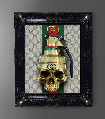 Gucci Skull Grenade 3D Framed Original Sculpture  Limited Edition  (#1 - #15))