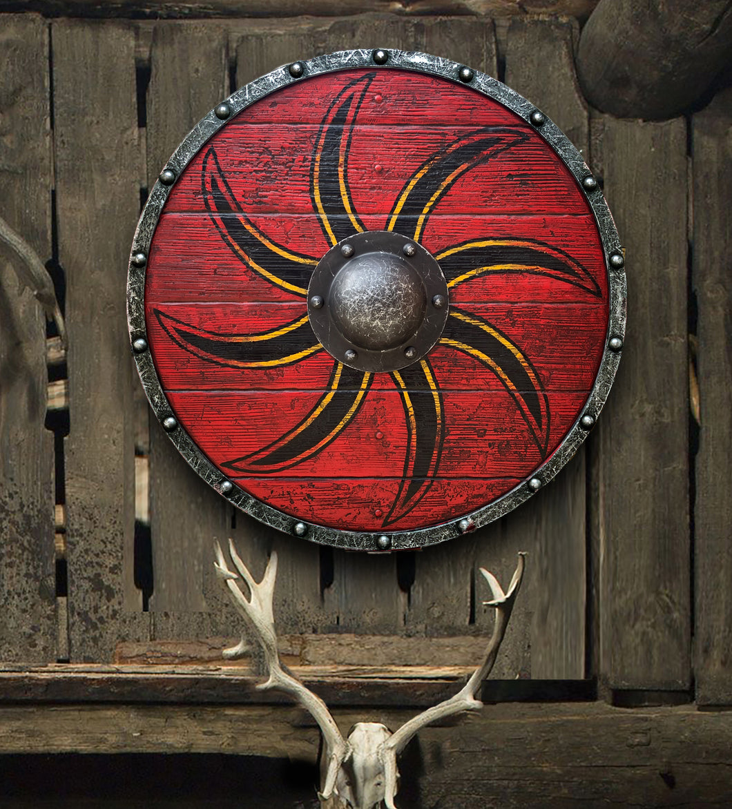 Ivar the Boneless Authentic Battleworn Viking shield – PA Art Studios