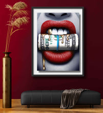 Load image into Gallery viewer, Put Your Money where Your Mouth Is GOLD EDITION Limited Edition Fine Art Canvas