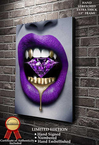 Purple Amethyst Limited Edition Fine Art Canvas