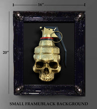 Load image into Gallery viewer, Small Skull Grenade 3D Framed Original Sculpture  Limited Edition  (#1 - #15))