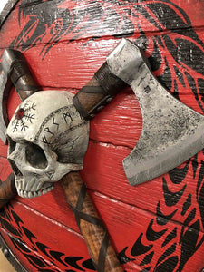 Viking Warrior SKULL on Shield" SPECIAL EDITION 3D Original Sculpture (Limited Edition #1 - #15)